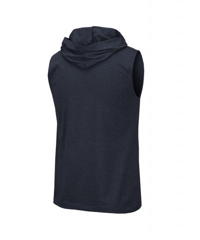 Men's Navy Michigan Wolverines Varsity Hoodie Tank Top $17.60 T-Shirts