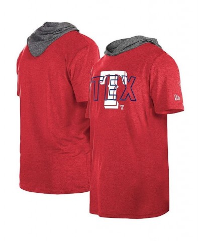 Men's Red Texas Rangers Team Hoodie T-shirt $26.95 T-Shirts