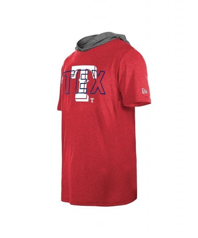 Men's Red Texas Rangers Team Hoodie T-shirt $26.95 T-Shirts