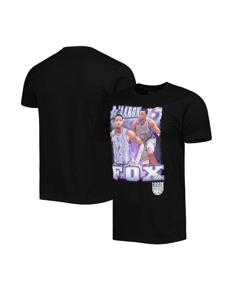 Men's and Women's De'Aaron Fox Black Sacramento Kings Player City Edition Double Double T-shirt $20.00 Tops