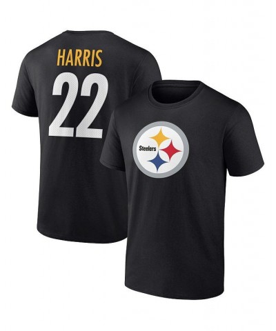 Men's Najee Harris Black Pittsburgh Steelers Player Icon T-shirt $16.56 T-Shirts