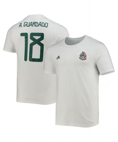 Men's Andres Guardado White Mexico National Team Amplifier Name and Number T-shirt $20.39 T-Shirts