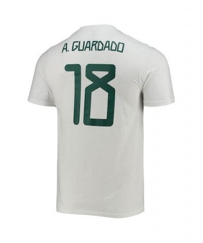 Men's Andres Guardado White Mexico National Team Amplifier Name and Number T-shirt $20.39 T-Shirts