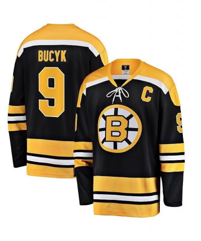 Men's Branded John Bucyk Black Boston Bruins Premier Breakaway Retired Player Jersey $57.60 Jersey