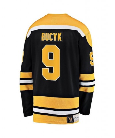 Men's Branded John Bucyk Black Boston Bruins Premier Breakaway Retired Player Jersey $57.60 Jersey