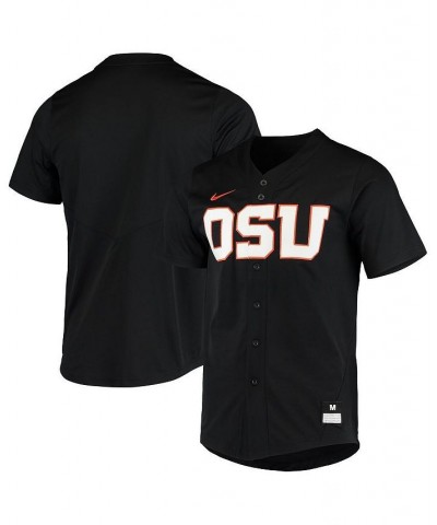 Men's Black Oregon State Beavers Vapor Untouchable Elite Replica Full-Button Baseball Jersey $53.99 Jersey