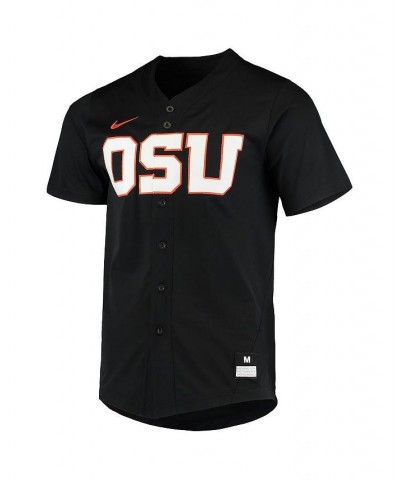 Men's Black Oregon State Beavers Vapor Untouchable Elite Replica Full-Button Baseball Jersey $53.99 Jersey