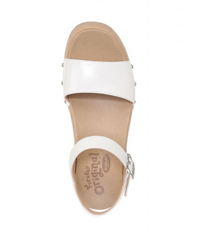 Women's Dublin Platform Sandals White $43.20 Shoes