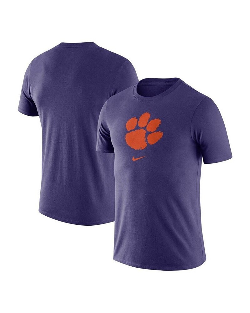 Men's Purple Clemson Tigers Essential Logo T-shirt $17.60 T-Shirts