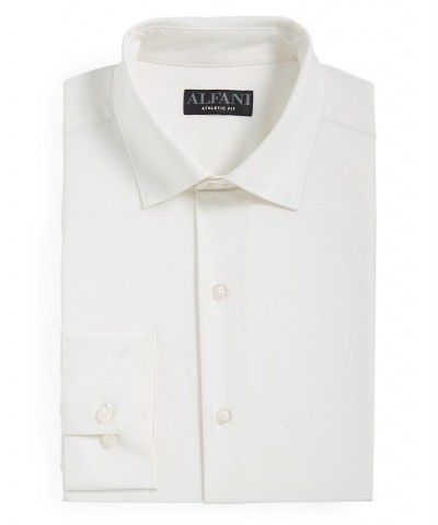 Men's Regular Fit Travel Ready Solid Dress Shirt White $17.94 Dress Shirts