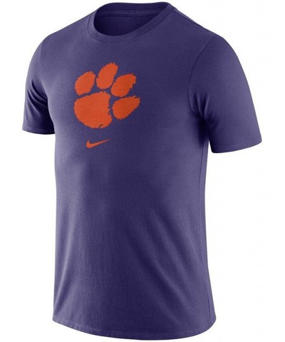 Men's Purple Clemson Tigers Essential Logo T-shirt $17.60 T-Shirts