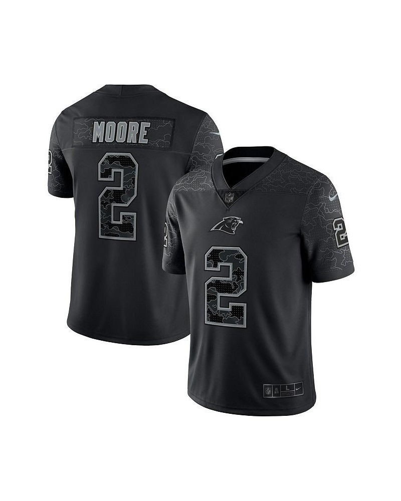 Men's D.J. Moore Black Carolina Panthers RFLCTV Limited Jersey $87.75 Jersey