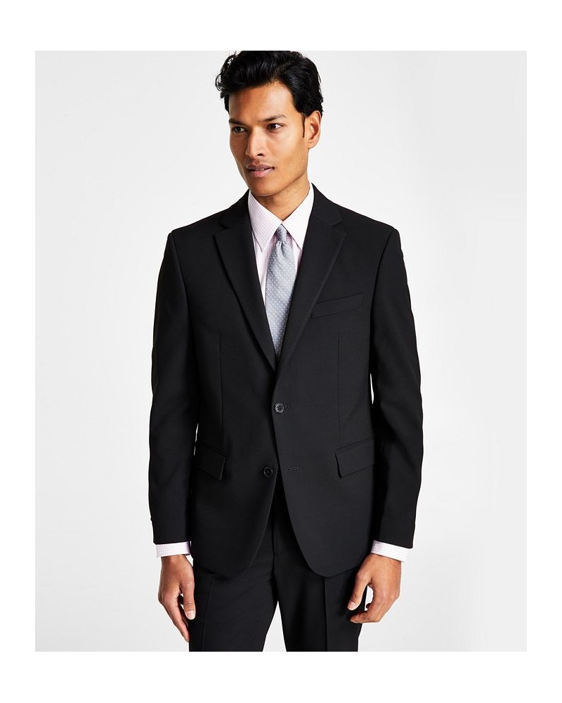 Men's Skinny-Fit Stretch Suit Jacket Black Solid $133.20 Suits