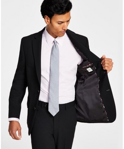 Men's Skinny-Fit Stretch Suit Jacket Black Solid $133.20 Suits