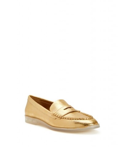 Women's The Geli Penny Loafers Shoes Yellow $44.69 Shoes