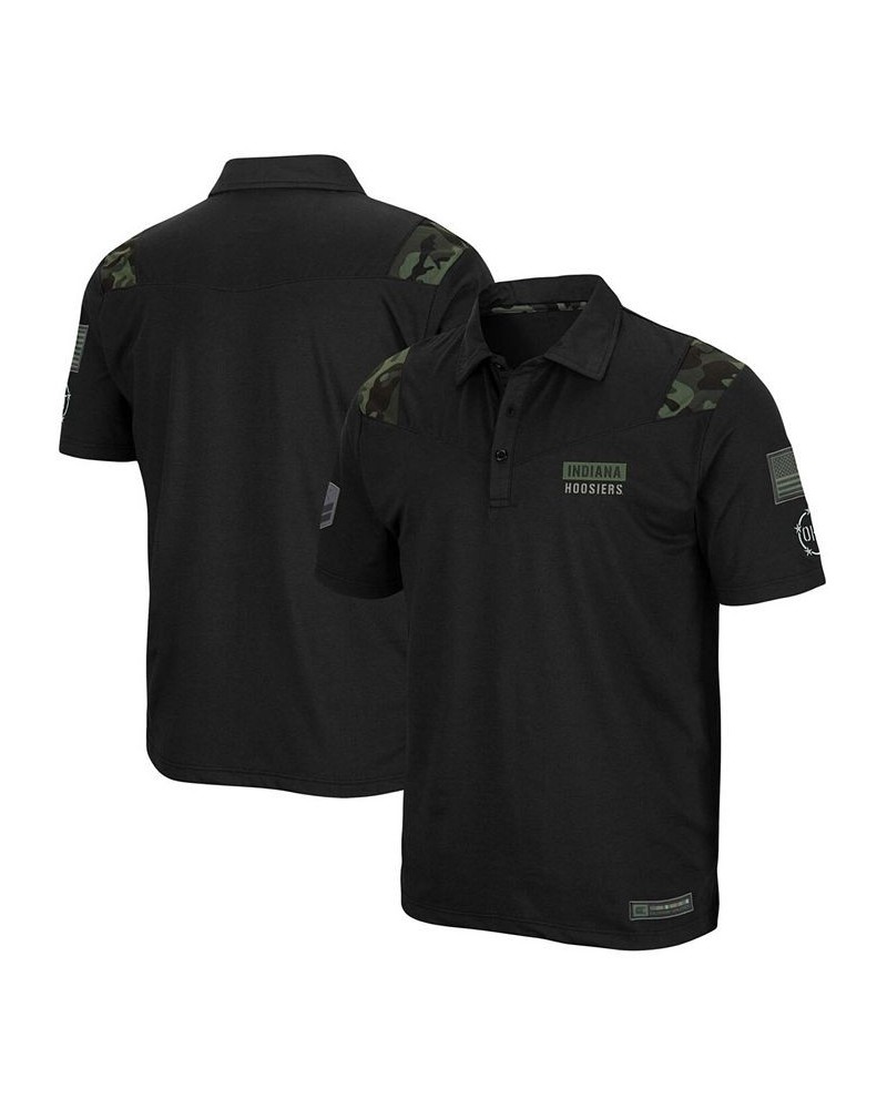 Men's Black Indiana Hoosiers OHT Military Inspired Appreciation Sierra Polo $25.20 Polo Shirts