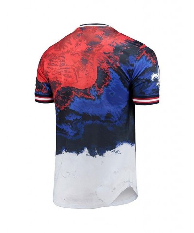 Men's Navy, Red New Orleans Saints Americana Dip-Dye T-shirt $39.00 T-Shirts