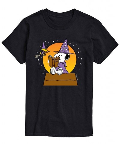 Men's Peanuts Snoopy Warlock T-shirt Black $17.50 T-Shirts