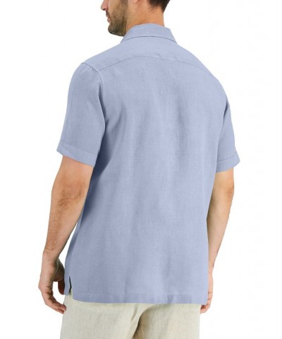 Men's 100% Linen Shirt PD02 $19.44 Shirts