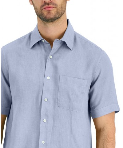 Men's 100% Linen Shirt PD02 $19.44 Shirts