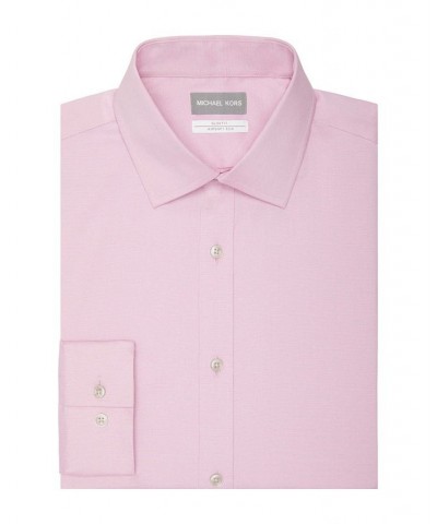 Men's Airsoft Eco Slim Fit Untucked Dress Shirt Pink $24.65 Dress Shirts