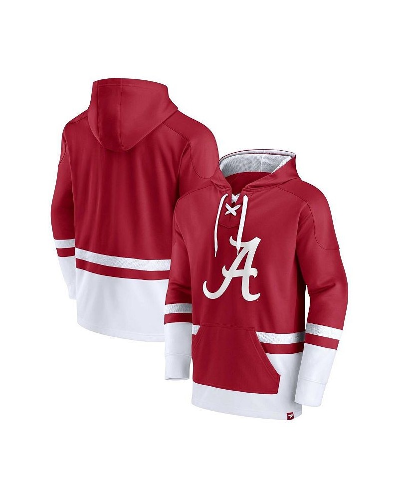 Men's Branded Crimson Alabama Crimson Tide First Battle Pullover Hoodie $41.24 Sweatshirt