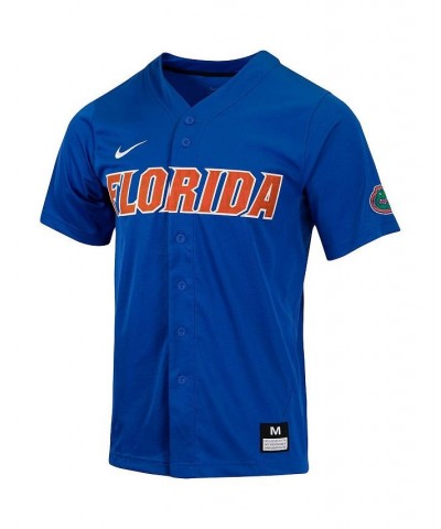 Men's Royal Florida Gators Replica Full-Button Baseball Jersey $47.00 Jersey