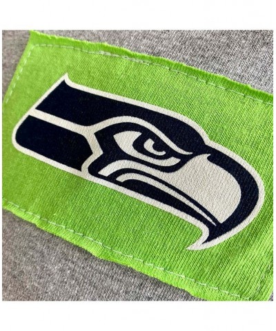 Men's Gray Seattle Seahawks Angle Long Sleeve T-shirt $29.90 T-Shirts