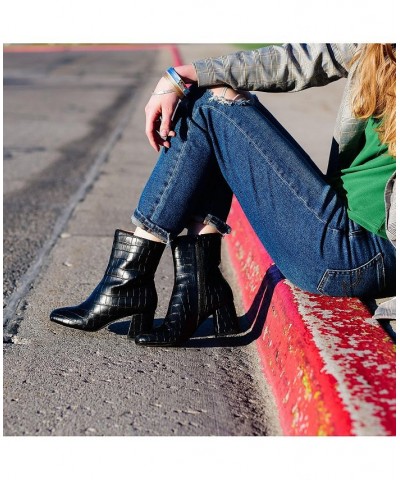 Women's Trevi Textured Bootie Black $46.20 Shoes