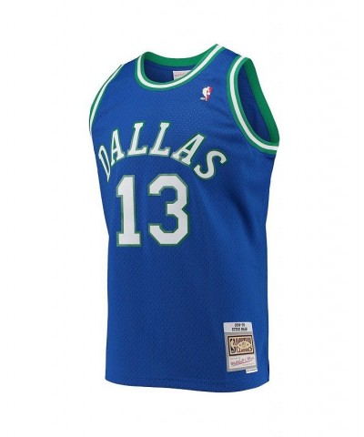 Men's Steve Nash Blue Dallas Mavericks Hardwood Classics Swingman Jersey $35.52 Jersey