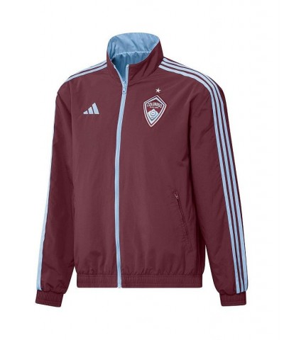 Men's Burgundy, Light Blue Colorado Rapids 2023 On-Field Anthem Full-Zip Reversible Team Jacket $46.80 Jackets