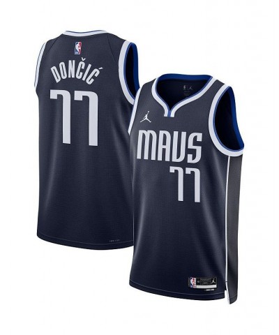 Men's Brand Luka Doncic Navy Dallas Mavericks 2022/23 Statement Edition Swingman Jersey $51.99 Jersey