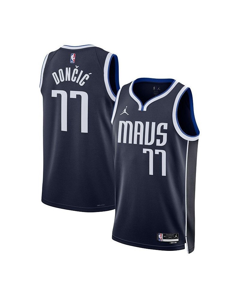 Men's Brand Luka Doncic Navy Dallas Mavericks 2022/23 Statement Edition Swingman Jersey $51.99 Jersey