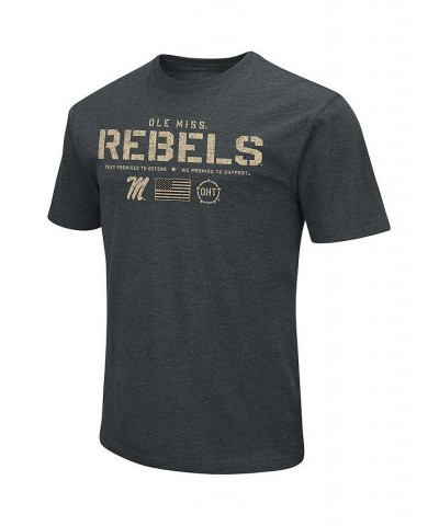 Men's Heathered Black Ole Miss Rebels OHT Military-Inspired Appreciation Flag 2.0 T-shirt $26.54 T-Shirts