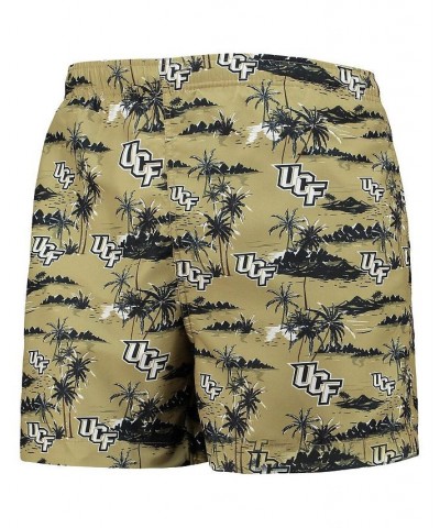 Men's Gold UCF Knights Island Palm Swim Trunks $21.62 Swimsuits