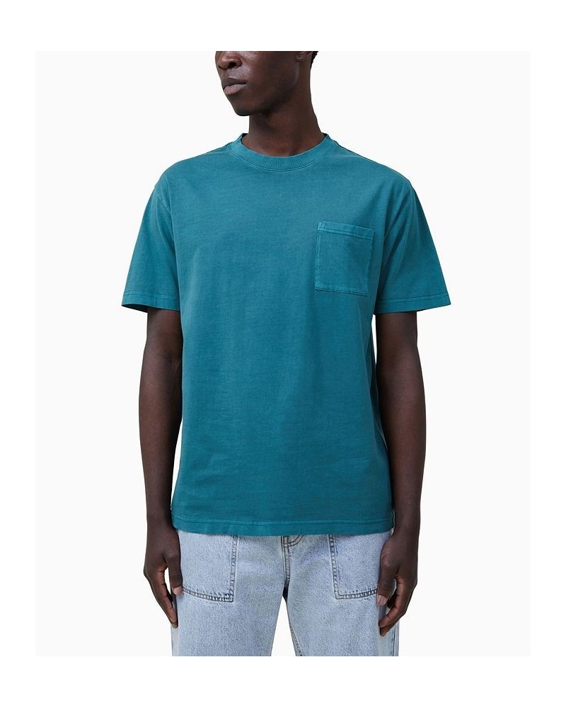 Men's Loose Fit Short Sleeve T-shirt Green $16.49 T-Shirts