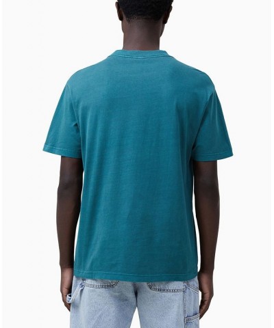 Men's Loose Fit Short Sleeve T-shirt Green $16.49 T-Shirts