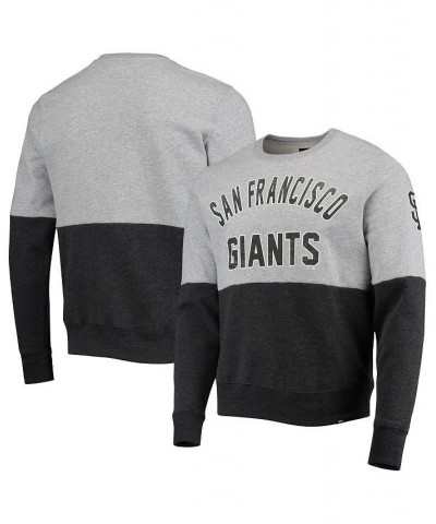 Men's '47 Heathered Gray, Heathered Black San Francisco Giants Two-Toned Team Pullover Sweatshirt $31.31 Sweatshirt