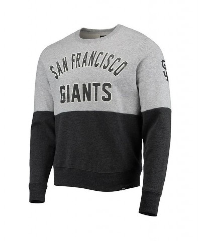 Men's '47 Heathered Gray, Heathered Black San Francisco Giants Two-Toned Team Pullover Sweatshirt $31.31 Sweatshirt