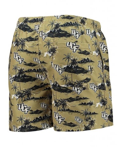 Men's Gold UCF Knights Island Palm Swim Trunks $21.62 Swimsuits