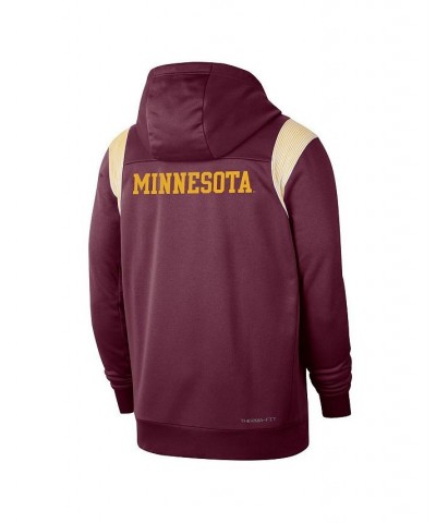 Men's Maroon Minnesota Golden Gophers Sideline Performance Full-Zip Hoodie $39.90 Sweatshirt