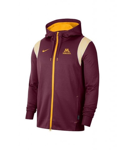 Men's Maroon Minnesota Golden Gophers Sideline Performance Full-Zip Hoodie $39.90 Sweatshirt