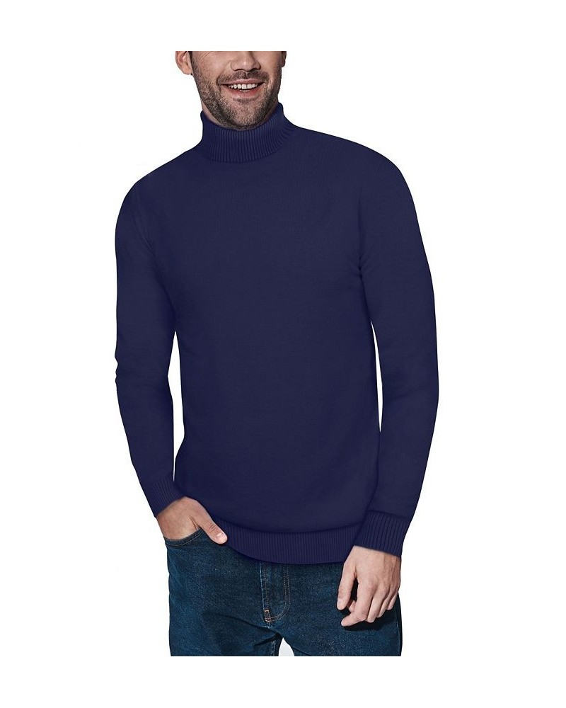 Men's Turtleneck Pull Over Sweater Navy $22.00 Sweaters