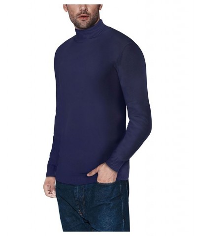 Men's Turtleneck Pull Over Sweater Navy $22.00 Sweaters