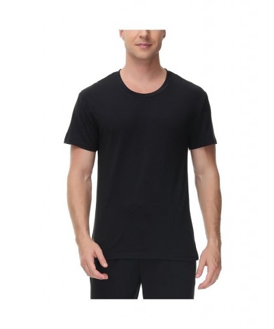 INK + IVY Heat retaining Crew neck contrast Short Sleeve Pajama Tee Black $12.30 Pajama