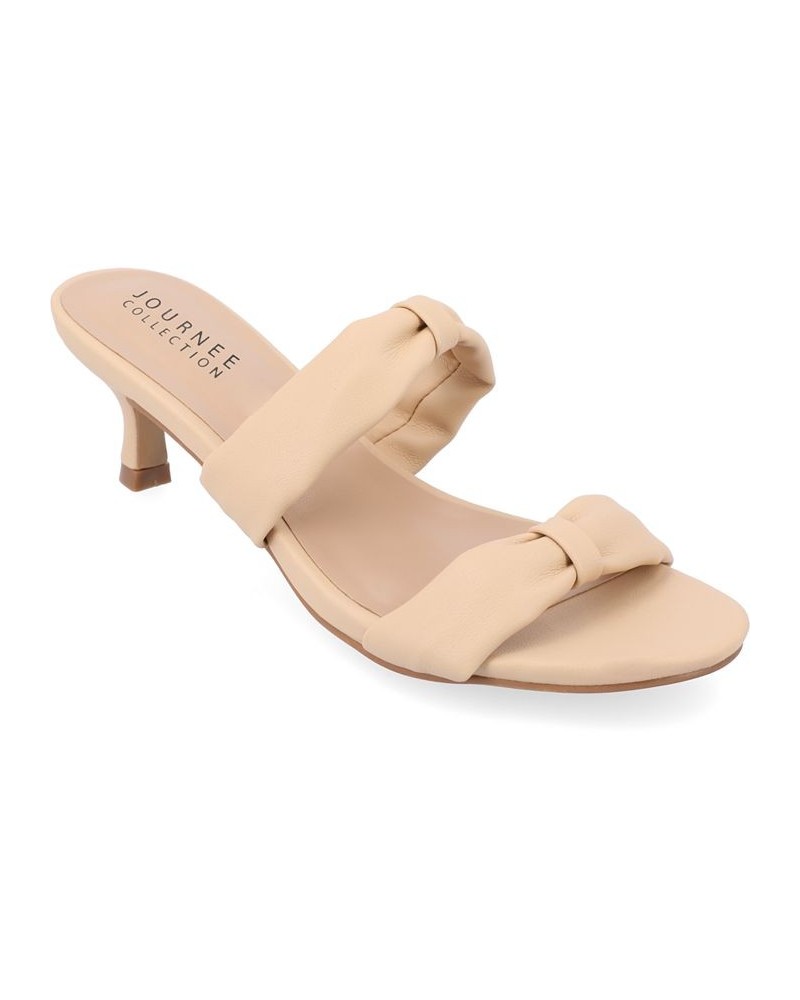 Women's Dyllan Slip-on Heel Nude $44.10 Shoes