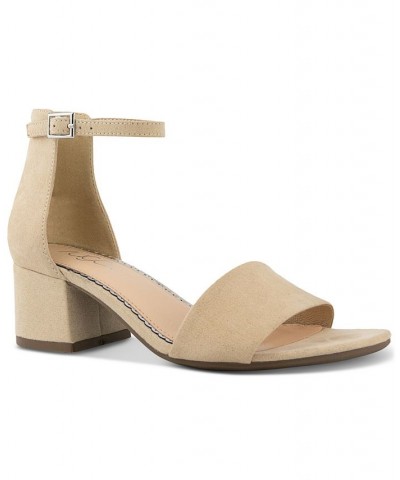 Women's Noelle Low Dress Sandals Nude $26.65 Shoes