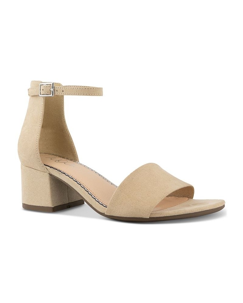 Women's Noelle Low Dress Sandals Nude $26.65 Shoes