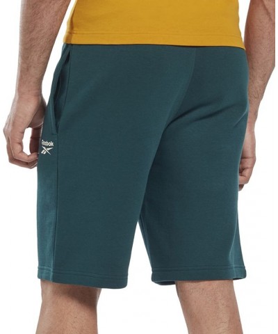 Men's Identity Regular-Fit Logo-Print Sweat Shorts Green $12.71 Shorts