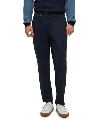 BOSS Men's Slim-Fit Trousers Blue $60.34 Pants